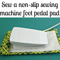 Sewing Tip- Tutorial: Make a non-slip Sewing Machine Foot Pedal Pad