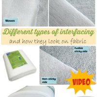 Sewing Tip- Comparison of Different Types of Interfacing
