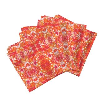 Amarela-Cloth Dinner Napkins (Set of 4) - https://www.roostery.com/p/amarela-cloth-dinner-napkins/5392027-orange-tile-by-lacartera