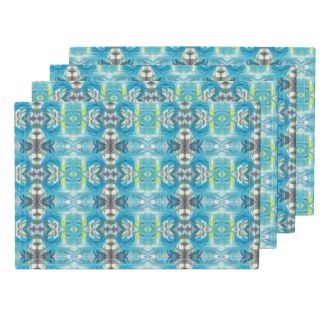 Lamona-Cloth Placemats (Set of 4) -https://www.roostery.com/p/lamona-cloth-placemats/5632615-turquoise-slate-maze-by-lacartera