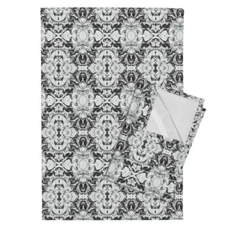 Orpington-Linen Tea Towels (Set of 2) - https://www.roostery.com/p/orpington-linen-tea-towels/5407302-vintage-filigree-by-lacartera