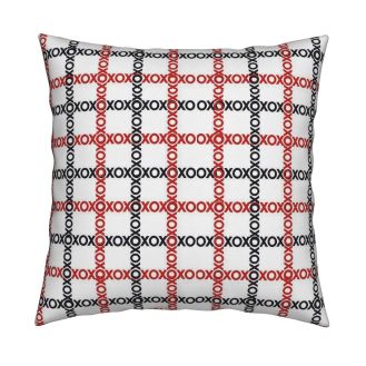 Catalan-Square Throw Pillow With Insert, 18” X 18" - https://www.roostery.com/p/catalan-square-throw-pillow/5562518-xoxo-link-chain-by-lacartera