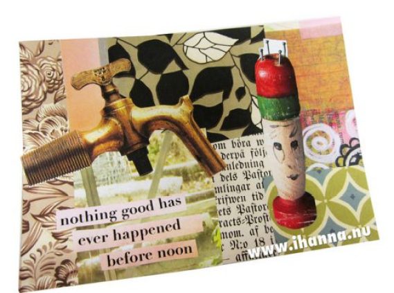 DIY Collage Post Cards - by iHanna's Blog - http://www.ihanna.nu/blog/2016/10/postcard-tutorial-video-fall-color-inspiration/