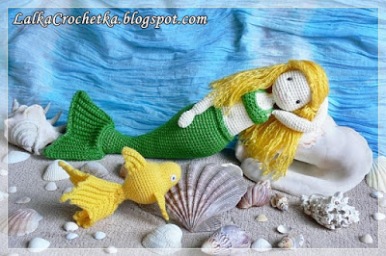 Lalka Crochetka- Mermaid Doll : http://lalkacrochetka.blogspot.com/2016/09/mermaid-doll-diana-lalka-syrenka-diana.html