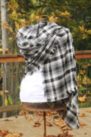 Fringed Blanket Scarf - by Crafty Staci - https://craftystaci.com/2016/10/26/fringed-blanket-scarf/
