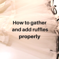 Sewing Tip - How to Gather Fabric and add Ruffles