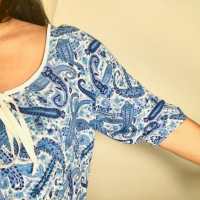 Sewing Tip - Tutorial and Free PDF Pattern For 3/4 Sleeves Boho Blouse.